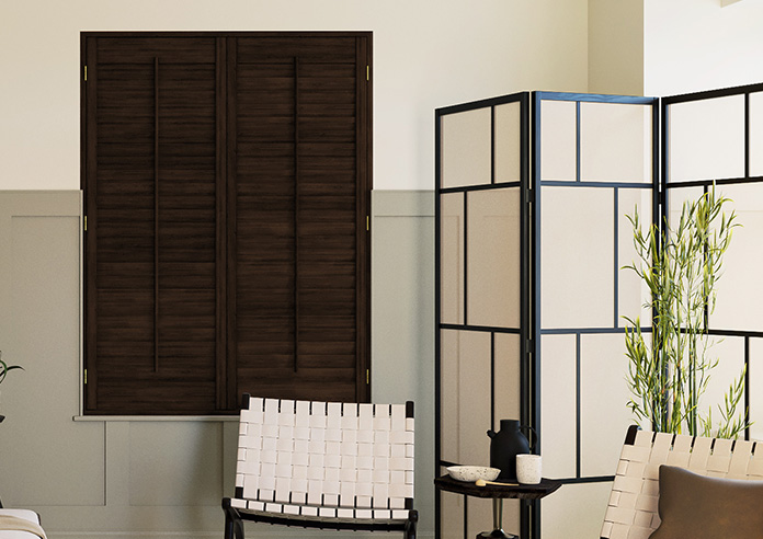 Kensington, Antique Walnut - Full Height Plantation Shutter - Image 6